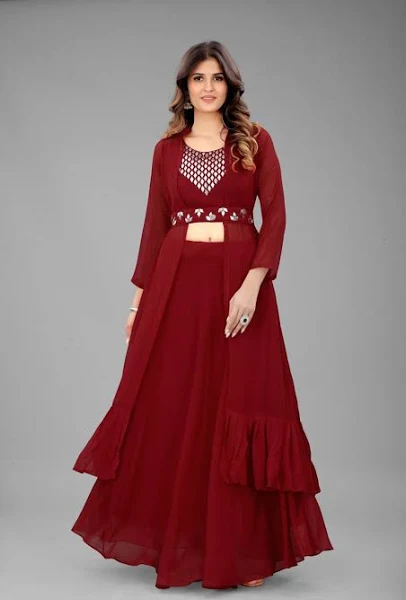 Designer Party Wear Punjabi Style Georgette Salwar Suit